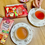 #PRお洒落な地中海ピーチとターキッシュアップルのフルーツハーブティーを飲み比べしてみました☕️【お洒落な地中海ピーチ】◾️地中海に降り注ぐ太陽の光を浴びたピーチを思わせる甘くフルーティーな&hellip;のInstagram画像