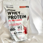 WINZONE プロテイン PERFECT CHOICE 1袋（1kg）をモニプラ様から提供していただきお試ししてみました！✔︎1秒シェイクでさっと溶ける。1食当たり約21gのたんぱく質だけで&hellip;のInstagram画像