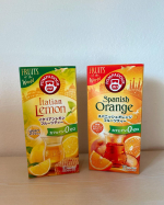ポンパドールさんのスパニッシュオレンジ＆イタリアンレモンのフルーツハーブティー。ノンカフェインなので、寝る前やカフェインを控えてる方にもおすすめ(*&acute;꒳`*)💓爽やかなフルーツの香りでとっても&hellip;のInstagram画像