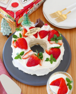 .@kyoritsu_kitchen さまよりスポンジケーキプレーンと製菓材料をいただき早速子どもとケーキを作ってみました。2枚スライスになっているのですぐにデコレーションをすることができます。&hellip;のInstagram画像