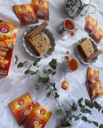 寒い日の朝食やおやつに𓂃  𖠚𓈒𓂂˗ˏˋ  ポンパドール　4アソート ルイボスティー　ˎˊ˗ ▫️ルイボスティー　ストレートルイボスティーの定番。食事などと合わせても相性抜群👍🏻〰︎𓈒𓏸&hellip;のInstagram画像