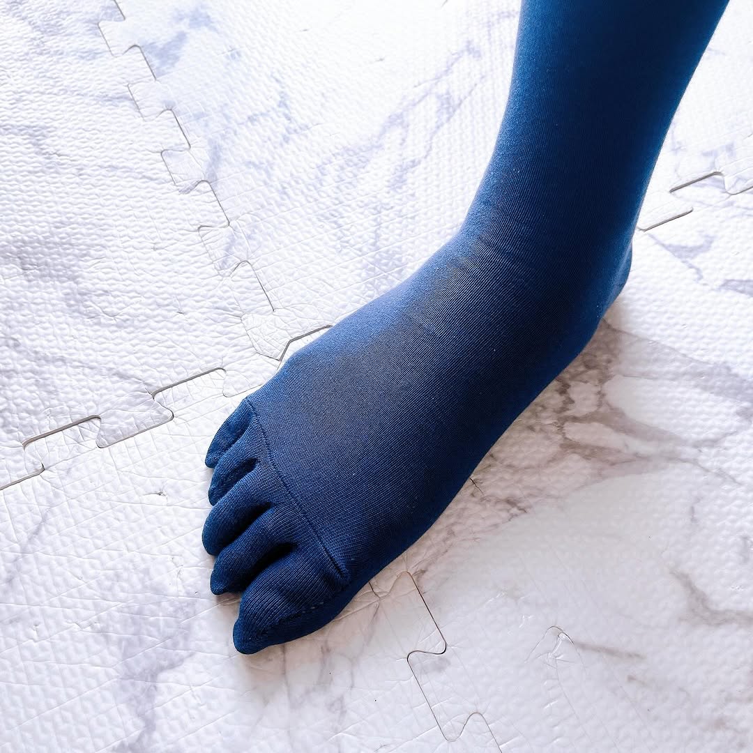 口コミ投稿：シャルレの紳士用5本指ソックス🧦立体編み設計で指が入れやすく長時間の着用で…
