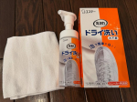 #PR #エステー洗浄力 ドライ洗い水不要のスニーカー用洗剤です🙌泡をつけて拭くだけで泥汚れや黒ずみ汚れが綺麗になりました😍泡タイプなので液ダレや、周りを汚すことなく使えました🙆&zwj;♀️&hellip;のInstagram画像