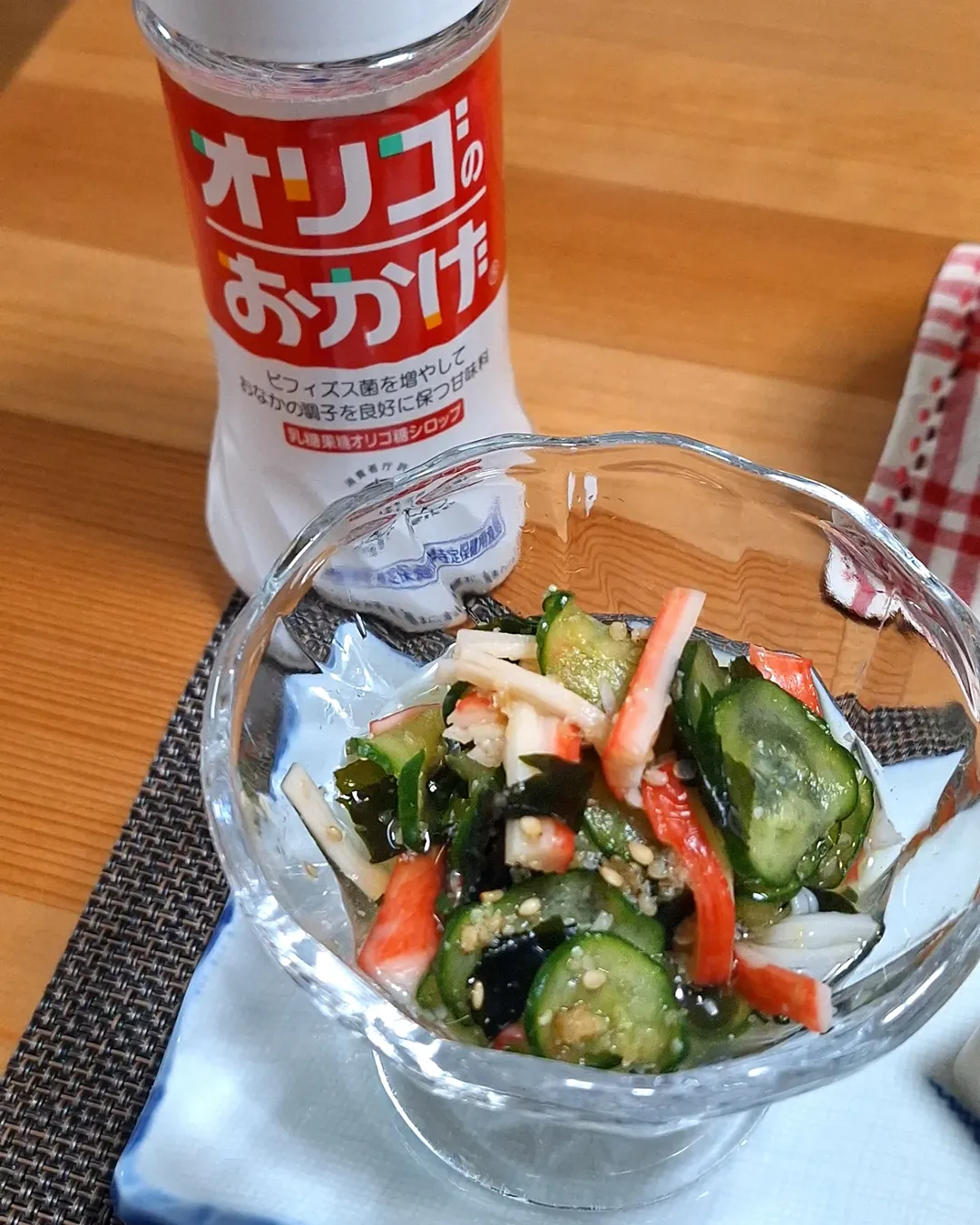 口コミ投稿：.昨日の天ぷらと一緒にいただいた酢の物は、砂糖の代わりに「オリゴのおかげ」を使用…