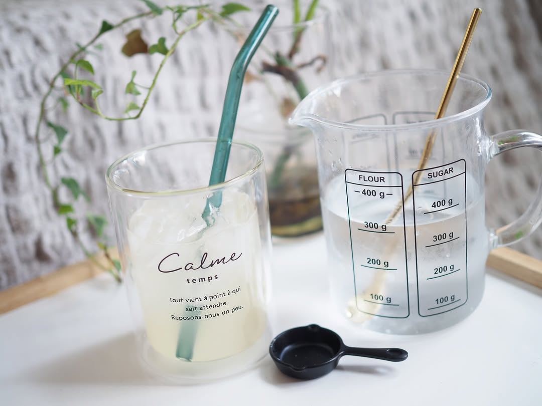 口コミ投稿：コスパ最強の、手作り#炭酸水 。500mlの水に重曹とクエン酸小さじ1杯(約5ｇ)ずつ入れ…