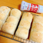 オリゴのおかげ使って#さつまいもパン 🍞ふわふわ〜🍞これは塩入ってないからミルクちゃん🐶も一緒に食べれるパン！オリゴのおかげで腸活！#PR #塩水港精糖株式会社 #オリゴのおかげ #オリゴ糖 &hellip;のInstagram画像