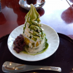 麻布茶房ウィング高輪店でクリームスイートポテト ～抹茶金時～をいただきました☆麻布茶房といえばクリームスイートポテトだそうで、初めていただいて驚きのボリュームでした♪濃厚なソフトクリームと甘さ控え&hellip;のInstagram画像