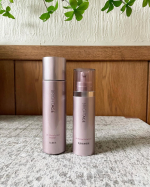 &bull;BRIGHTAGE リフトホワイト ローション モイスト＆リフトホワイト パーフェクション化粧水と乳液状美容液を使用しました2品でスキンケアが完結する手軽さが◎朝、保育園に送る前はバタバ&hellip;のInstagram画像