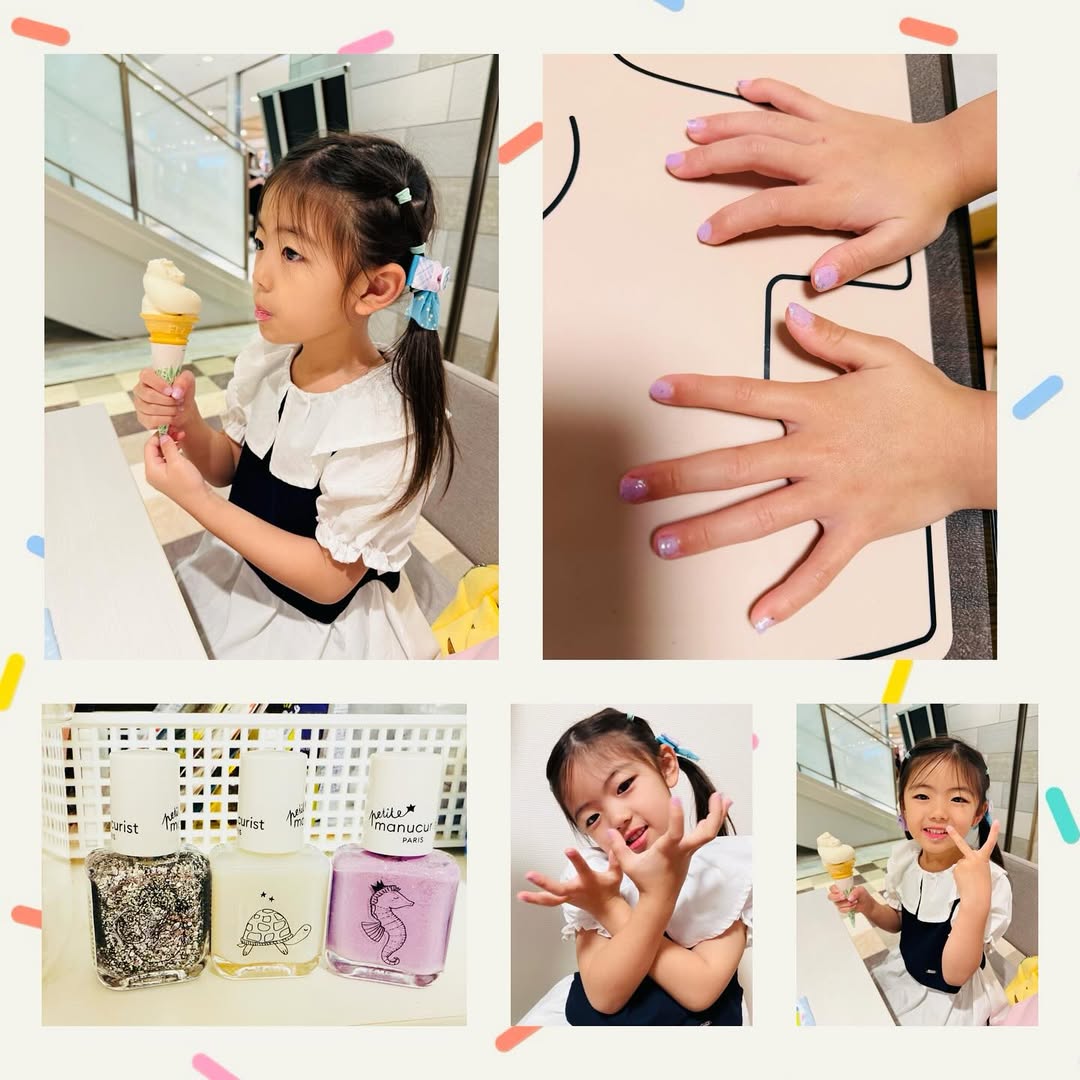 口コミ投稿：子供向けのネイルポリッシュ、水で落とせるキッズネイルポリッシュ「プティマニキュ…