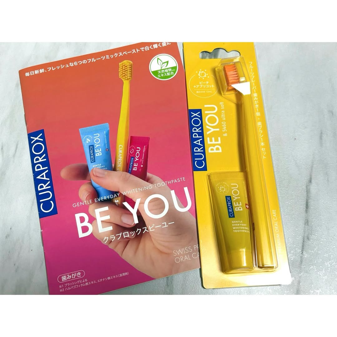 口コミ投稿：💛・  ｸﾗﾌﾟﾛｯｸｽ BE YOU定番歯ﾌﾞﾗｼ& 歯みがきｾｯﾄ  6種類のｶﾗｰ＆ﾌﾚｰﾊﾞｰで登場.ᐟ.ᐟ🎨♡今回…