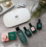 スターターキット オーテンシア🌿.∘植物由来成分を使用したジェルネイルキットを使ってます✨️ベースコート、カラーポリッシュ（オーテンシア）、トップコート、LEDランプ（USB給電式）など、必要な&hellip;のInstagram画像