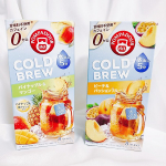 𓍯🏷️ポンパドール　コールドブリュー ピーチ＆パッションフルーツ ８ティーバッグ🏷️ポンパドール　コールドブリュー パイナップル＆マンゴー ８ティーバッグドイツの老舗ハーブティーブランド「ポ&hellip;のInstagram画像