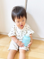 ．．& UTA ボディソープ 500ml．．天然由来100％ベビーソープ赤ちゃんから使えるボディソープを1歳半の娘と一緒に使ってみました🫧．パッケージの色味が絶妙にかわいいボディソー&hellip;のInstagram画像