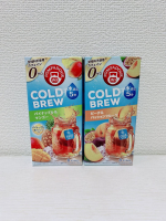 ✿ ˗ˏˋ ポンパドール コールドブリューˎˊ˗夏らしいフレーバーの紅茶をお試しさせて頂きました♡🍑ピーチ＆パッションフルーツ🍍パイナップル＆マンゴーどちらも8包入り🫖✨◌𓈒𓐍&hellip;のInstagram画像