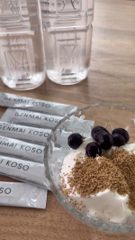 🌿🌿🌿株式会社玄米酵素　「玄米酵素F100」✨健康サポートにぴったりの玄米酵素を、プチ断食中に取り入れてみました。お腹が空っぽのときでも、ほんのり香ばしい玄米の風味がヨーグルトとマッチして&hellip;のInstagram画像