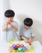 ♡我が家愛用中のねんどは @gincho_official samaのお米のねんど🍚　原材料は米粉・塩分・水 のみで作られていて子どもが遊んでも安心なのはもちろんいろがとっても綺麗だ&hellip;のInstagram画像