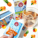 ☕コールドブリュー ピーチ＆パッションフルーツ☕コールドブリュー パイナップル＆マンゴー　　ドイツの老舗ハーブティーブランド「ポンパドール」の「コールドブリュー」より2種類を試してみました☺&hellip;のInstagram画像