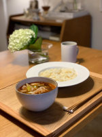 &hellip;🥢愛してやまない旨辛肉汁うどん。つけ麺にしていただきました。暑いときに食べる辛くてしょっぱいの最高なんだわ。【ネギがいい味だしてる】#PR #正田醤油株式会社 #正田醤油 #麺&hellip;のInstagram画像