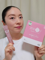『潤姫桃子』100％国産米由来のグルコシルセラミドが配合されていて、さらにコラーゲンや4種のビタミンも配合したパウダータイプのサプリメント。ピーチ味で甘くて美味しい(*&acute;ч`*)持ち運びに便&hellip;のInstagram画像