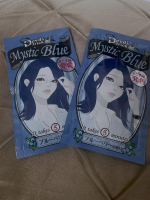 育休中で、普段できないカラーを楽しんでいます🥹🩵🧡一度色を入れると当分変えられないのでちょこちょこ気分で変えたい私は　クイスクイス　デビルズトリック　ミスティックブルーを使ってみました✨&hellip;のInstagram画像