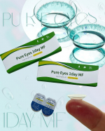 目の不調が増えてくる30代、40代。コンタクトで近くが見づらい？って感じはじめたりします💦 『ピュアアイズワンデーマルチフォーカル』さんの遠近両用コンタクトレンズを使用してみました。メガネとおな&hellip;のInstagram画像