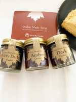 クインビーガーデンの🍁メープルシロップ3種食べくらべセット🍁楓の樹液を1/40まで煮詰めて作るクインビーガーデンのメイプルシロップ🥰樹液コップ一杯（200g)がなんとティースプーン1杯（5g)&hellip;のInstagram画像