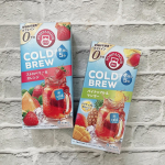 ポンパドール　コールドブリュー ストロベリー＆オレンジ ８ティーバッグお試しʚଓ夏にピッタリ！水出し5分のフルーツティーシリーズこれイイ！フルーツティーが大好きな私。ティーバッグを2&hellip;のInstagram画像