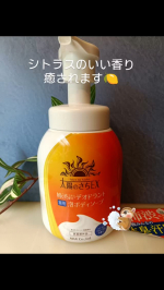 モニプラファンサイトのキャンペーンで提供いただきました株式会社マックスの太陽のさちEXデオドラント泡タイプのボディソープ✨️とにかく、シトラスの香りがよくて泡もきめ細かい肌に優しくいたわりな&hellip;のInstagram画像