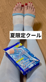 暑い夏でも履きやすい。就寝前履いて翌朝、足がスッキリ‼️夏限定クール商品。洗濯しても乾いやすいです。#PR #ピップ株式会社 #スリムウォーク #SLIMWALK #着圧 #美脚ケア #mo&hellip;のInstagram画像