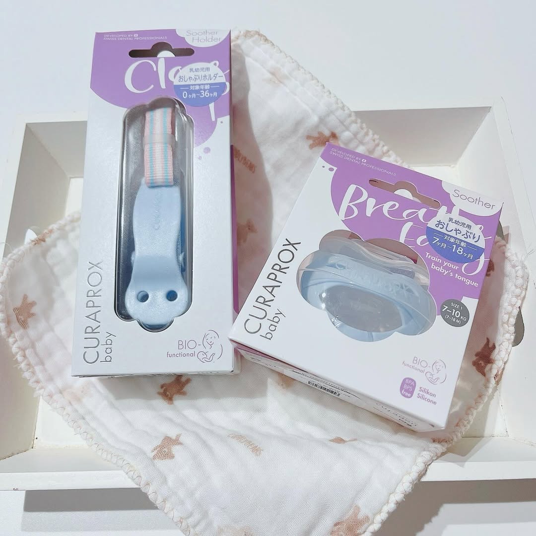 口コミ投稿：🍼CURAPROXクラプロックスベビーおしゃぶり　ブルーお試しさせて頂きました🩵子供の成…