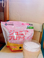 WINZONEジュニアプロテイン　いちごバナナ味🍓🍌お試ししています😊成長期に必要なたんぱく質を美味しく補給できます✨長男は高校生で、スポーツも始めました🎾そして180cm超えの高身長。&hellip;のInstagram画像