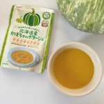 .今日のご飯は【植物素材の優しい味わい北海道産　カボチャのポタージュ】丁寧につくりあげたプラントベースのポタージュです🎃動物性原材料不使用グルテンフリースープ大好きなので、子&hellip;のInstagram画像