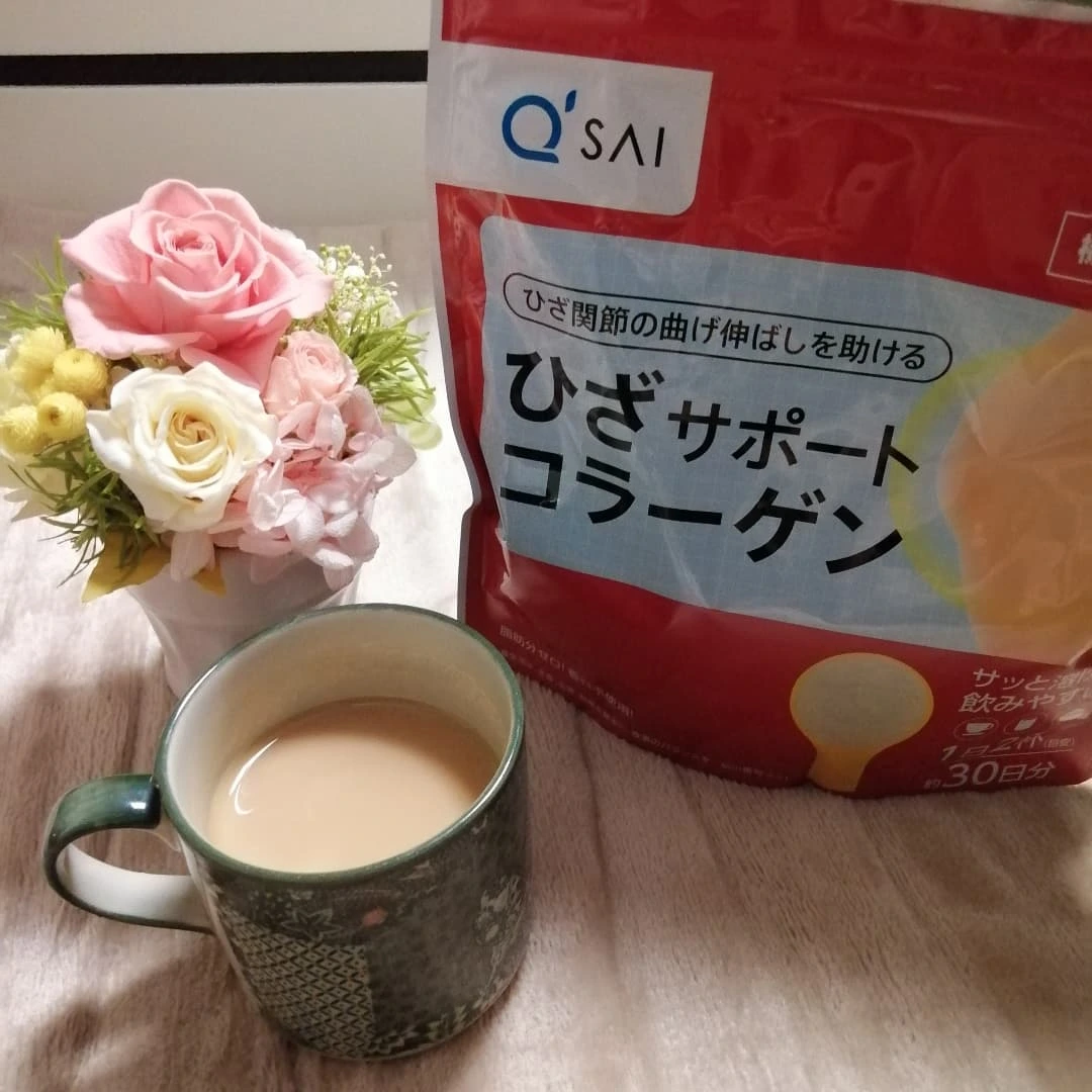 口コミ投稿：キューサイのひざサポートコラーゲンです❣️60代の母が膝に違和感があると言うので、…