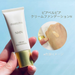 ピアベルピア　クリームファンデーションN全2色/ベージュ、オークル今回私が使用したのはベージュ。テクスチャーはなめらかでスーッと伸びて肌にぴったりと密着するクリームファンデーションです。テク&hellip;のInstagram画像