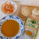 清水食品様からおためしさせていただきました。&nbsp;植物素材の優しい味わい 北海道産コーンのポタージュ植物素材の優しい味わい 北海道産かぼちゃのポタージュ&nbsp;野菜のもつ自然なうまみを組み合わせ丁寧&hellip;のInstagram画像