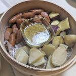 せいろ料理にハマっていて今回はバーニャカウダを作りました。美味しい✨️#PR #野菜をMOTTO #野菜をもっと #野菜スープ #ポタージュ #スープ #monipla #monmarche&hellip;のInstagram画像