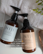 毎日使うものだから、地肌にも髪にもやさしく。NIJI RHYTHMIC シャンプー＆トリートメントを使ってみました！✔️新素材「ナノファイバージェル」配合✔️シャンプーは7つのフリー処方✔&hellip;のInstagram画像
