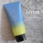 hirituの髪質補正*ヘアマスクhirituパランスリペアヘアマスクスムースタイプ毛先までなめらかに均質補正*2で広がり抑えてサラサラするん♡仕上がりがとってもサラツヤ✨スムース&hellip;のInstagram画像
