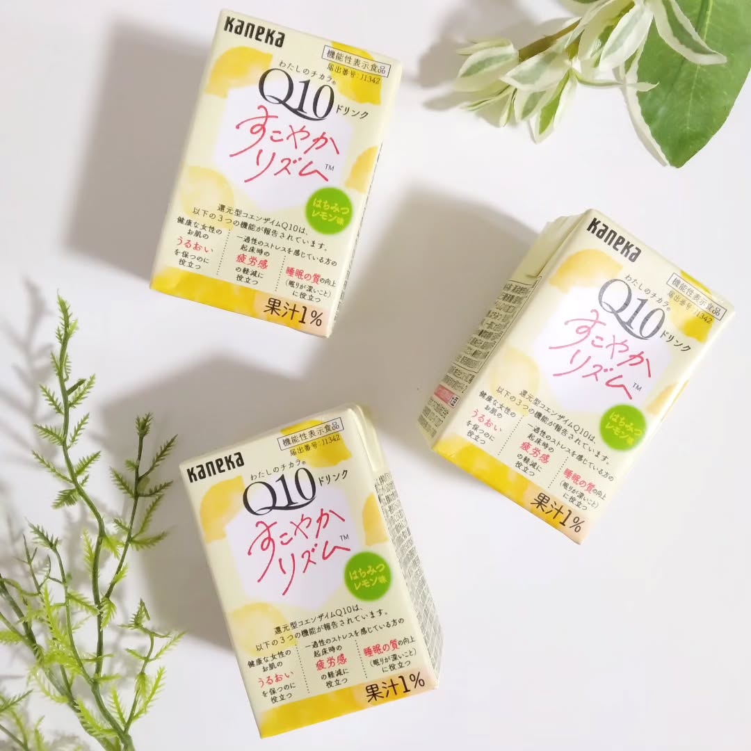 口コミ投稿：★ わたしのチカラ Q10ドリンク すこやかリズム ★還元型コエンザイムQ10を100mg配合し…