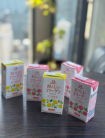 🍑🍋8週間チャレンジしてみました🍑🍋森永製菓さんの「おいしいコラーゲンドリンク」✨ピーチ味とレモン味、どちらも本当に美味しくてびっくり！ジュースのようにすっきりしていて毎日続けるのが楽しみ&hellip;のInstagram画像