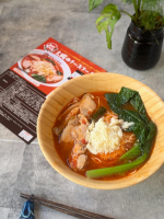 🌿テレビ番組でも取り上げられ、気になっていた、太陽のトマト麺。表参道のお店はいつもいっぱいで、女子1人でも入りやすそう。お店でも人気の、チーズラーメンと太陽のトマトラーメンが一度に味わえる、お試&hellip;のInstagram画像