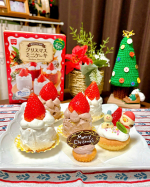 🎄🎂🎄-共立食品株式会社さんよりご提供いただきました-⁡Christmas mini cake kit☺️🎂🎄⁡クリスマスに何かスイーツを作りたいけれど、この師走忙しすぎじゃないですか🤯⁉️&hellip;のInstagram画像