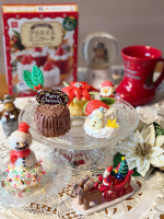 【🎄クリスマスミニケーキ🎂】今日は、共立食品様（ @kyoritsu_kitchen ）の手作りキット「クリスマスミニケーキ」を使って少し早いクリスマスケーキを作りました🤗キットを開封すると、&hellip;のInstagram画像