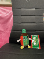 松寿の宝湯のキャラクター、松ちゃん（しょうちゃん）💓おめめがとっても可愛い🥺松寿の宝湯の入浴剤と松ちゃんと♪入浴剤は、森林を感じられる色合い、そして香り🌲癒される〜🍃そして松ちゃんにも&hellip;のInstagram画像