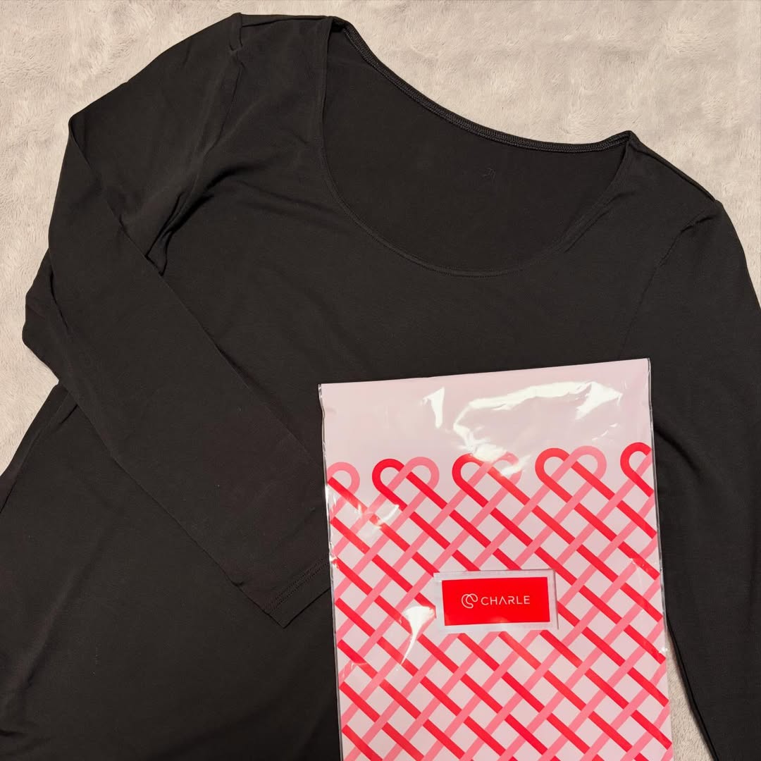 口コミ投稿：薄手やわらかインナー（長袖）❤️⁡着た瞬間から暖かい、肌側微起毛のインナー✨️薄手で…