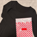 薄手やわらかインナー（長袖）❤️⁡着た瞬間から暖かい、肌側微起毛のインナー✨️薄手ですっきりしたシルエットだから、重ね着しても着ぶくれしにくく、軽やかな着心地だよ🥹優しい肌触りと、ウエストをや&hellip;のInstagram画像