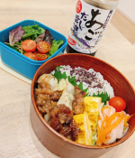 今日からまたお弁当作り再開です😉✨冬休み、年末年始もほとんど自炊していたので自炊のお助け調味料『寺岡家のあごだし醤油』が我が家のMVPでしたぁぁぁ〜♡日常的に便利すぎて消費が激しい（笑）甘くて&hellip;のInstagram画像