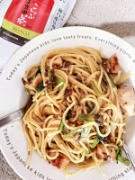 #PR #玉露園 #こんぶ茶 #お徳用こんぶ茶 #monipla玉露園様から頂いたこんぶ茶を使ってパスタを作りました小松菜とチキンを入れています程よい塩味があるので味付けがとっても簡単。大さじ1&hellip;のInstagram画像