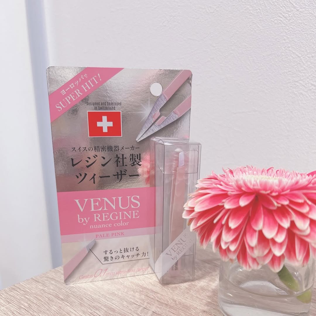 口コミ投稿：🤍 ̖́-︎︎︎︎︎︎☑︎レジン ツイーザー ビーナス ニュアンスカラー..細い毛もめっちゃ抜き…