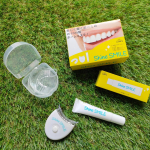 ❮ シャインスマイル スターターキット ❯LEDライト&times;専用ジェルで気になる黄ばみもしっかりケア！マウスピースをつけてスイッチオン。あとは軽く磨くだけでOK。歯や歯茎にしみたりしないし&hellip;のInstagram画像